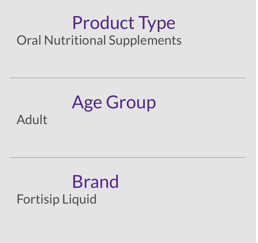 NUTRICIA FORTISIP 200 ML 48 BOTTLES UNOPENED FRESHLY EXPIRATION