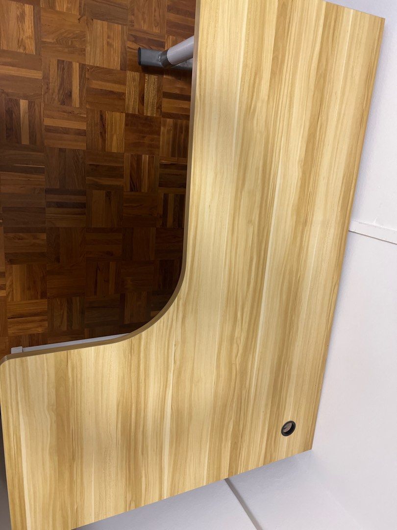 Office table L shaped, Furniture & Home Living, Furniture, Tables