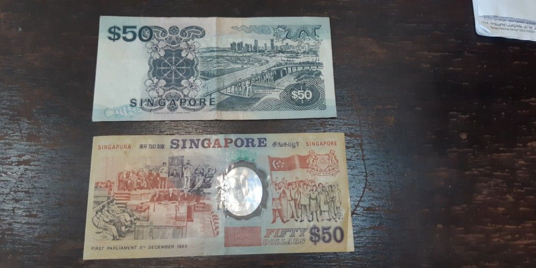 Old Singapore Dollar Notes 50 Sgd Hobbies Toys Collectibles Old Singapore Dollar Notes 50 Sgd Hobbies Toys Collectibles