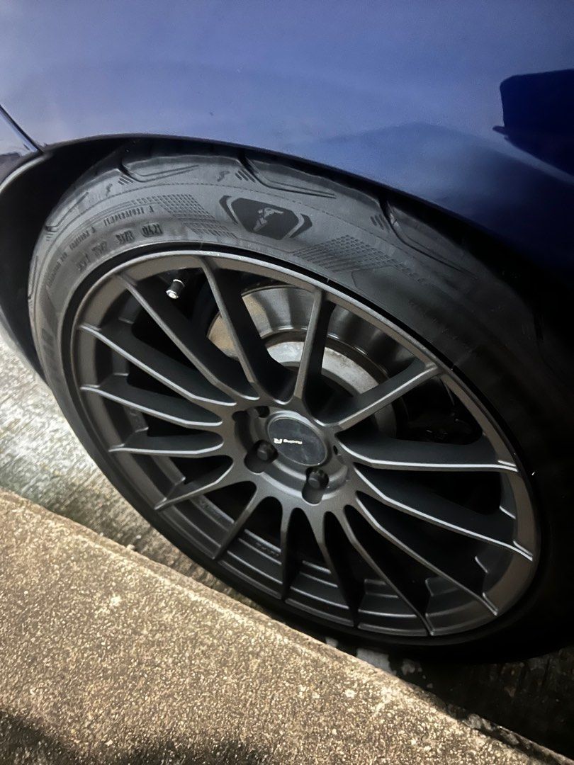18x9.0 Enkei RS05RR 25mm ET 5x112 66.5 Bore Titanium Gold main image 0