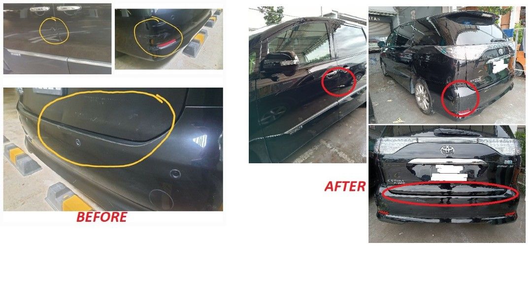 Panel beating car maintenance car repair body kit repair spray