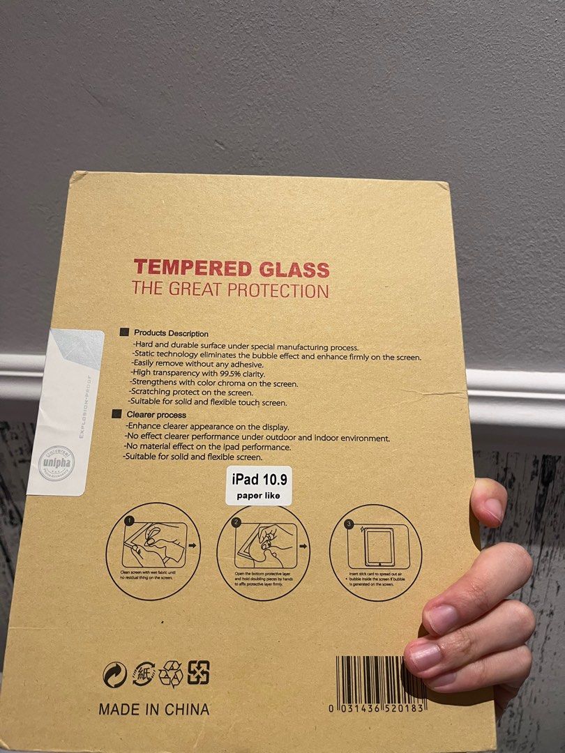 Paper like screen protector iPad Air 4/5, Mobile Phones & Gadgets