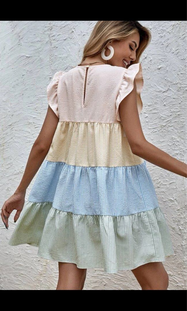 Pastel Babydoll Dress, Women's Fashion, Dresses & Sets, Dresses on
