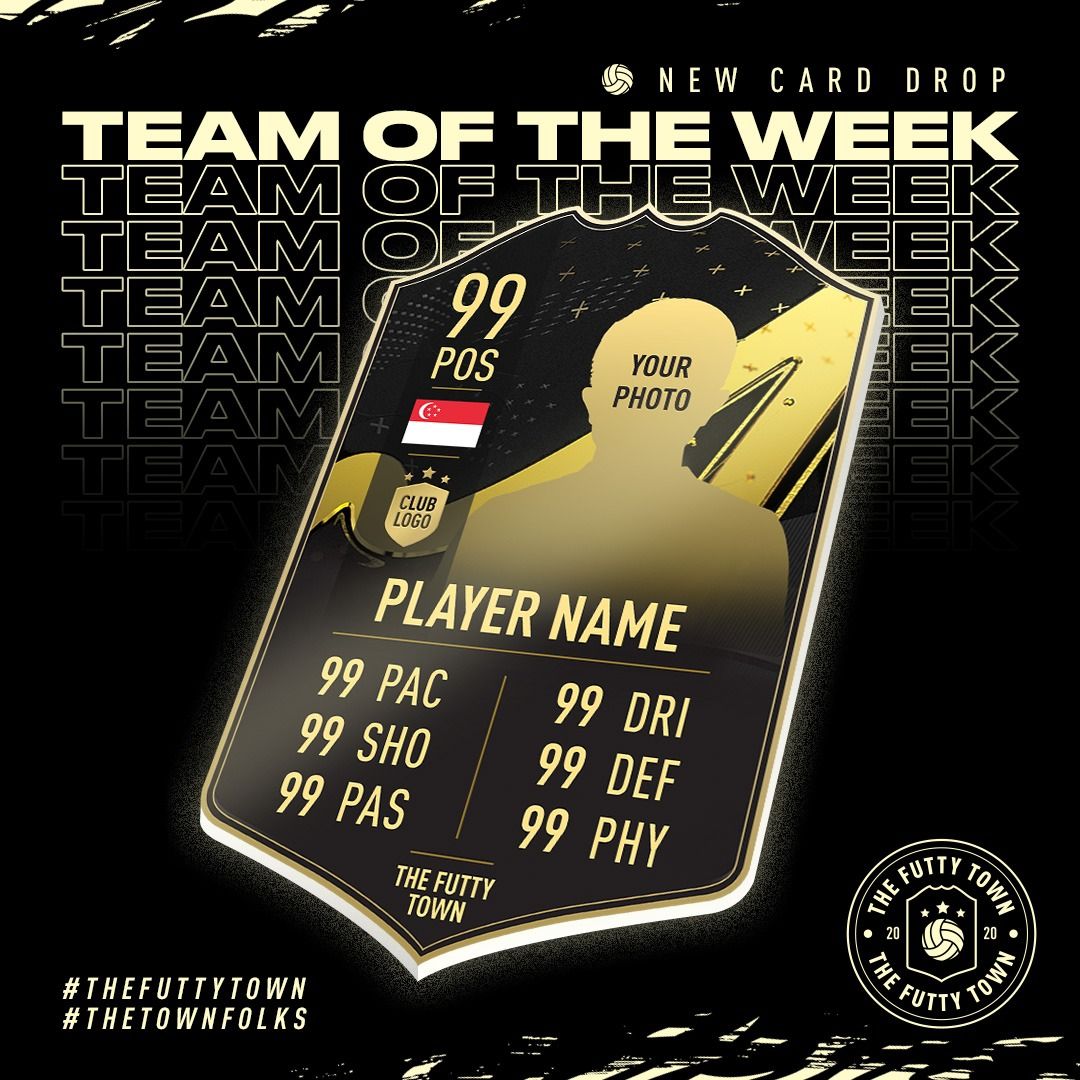 Personalised Fifa Ultimate Team Card, FUT 23 Custom Printed Foamex