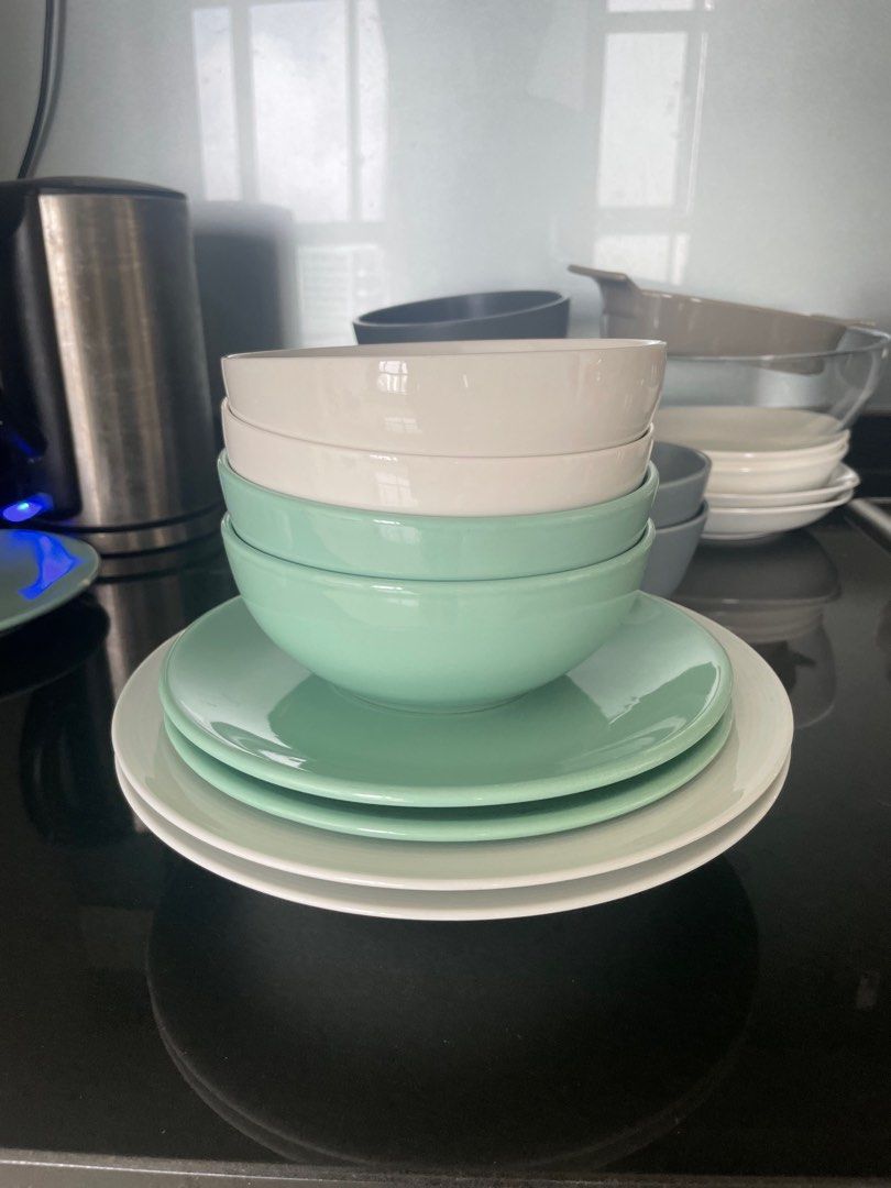 Plates and bowls set, Furniture & Home Living, Kitchenware & Tableware
