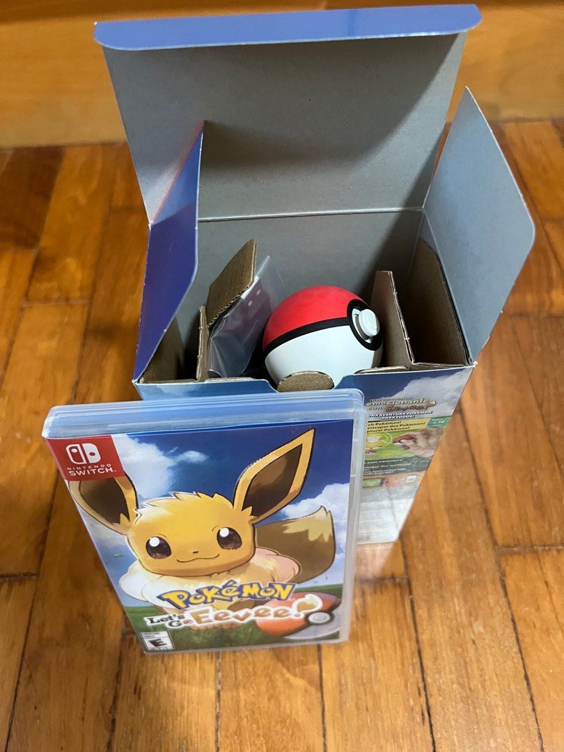 Pokemon Let's Go Eevee Pokeball Plus, Video Gaming, Video Games
