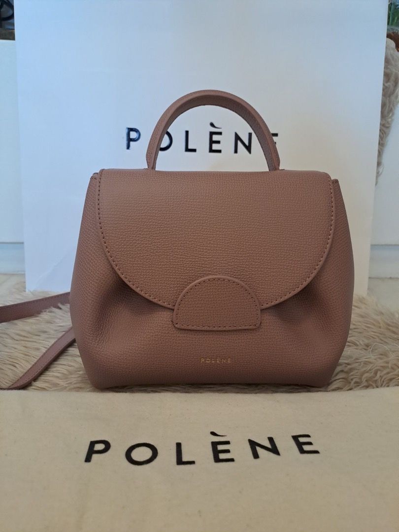 Polène | Bag - numéro Un Nano - Lilac Textured Leather