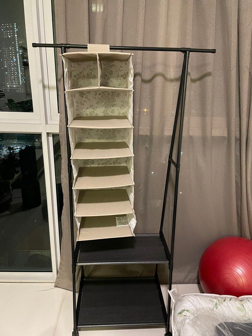 Portable clothing rack, Furniture & Home Living, Furniture, Shelves