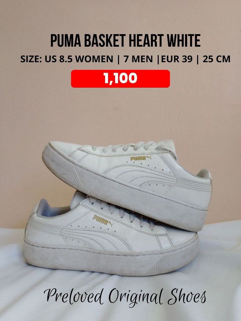 Puma basket sale heart sizing