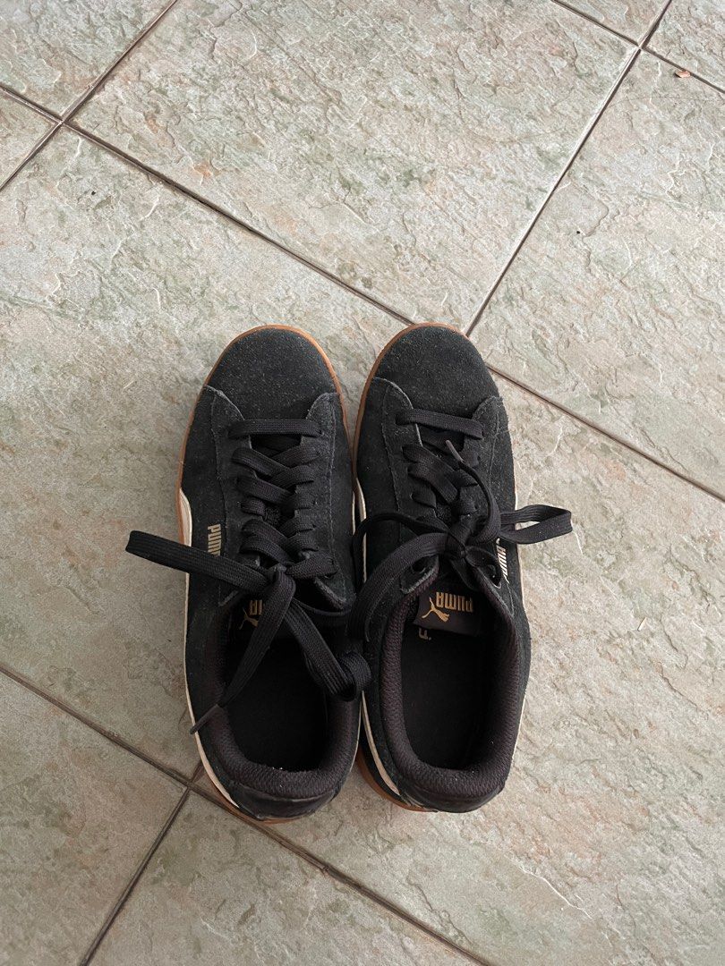 Puma suede platform core black online