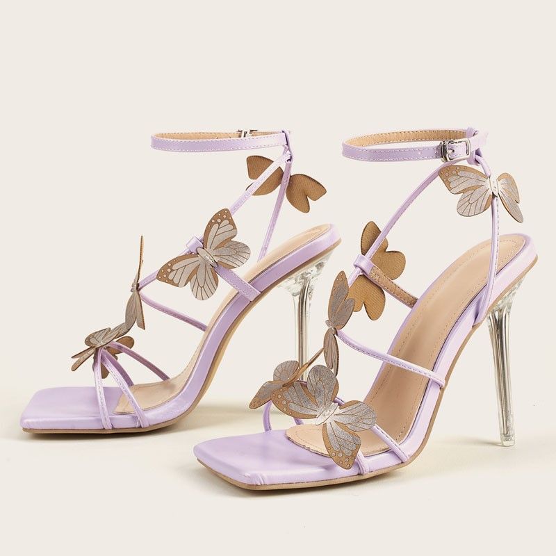 Purple hotsell butterfly heels