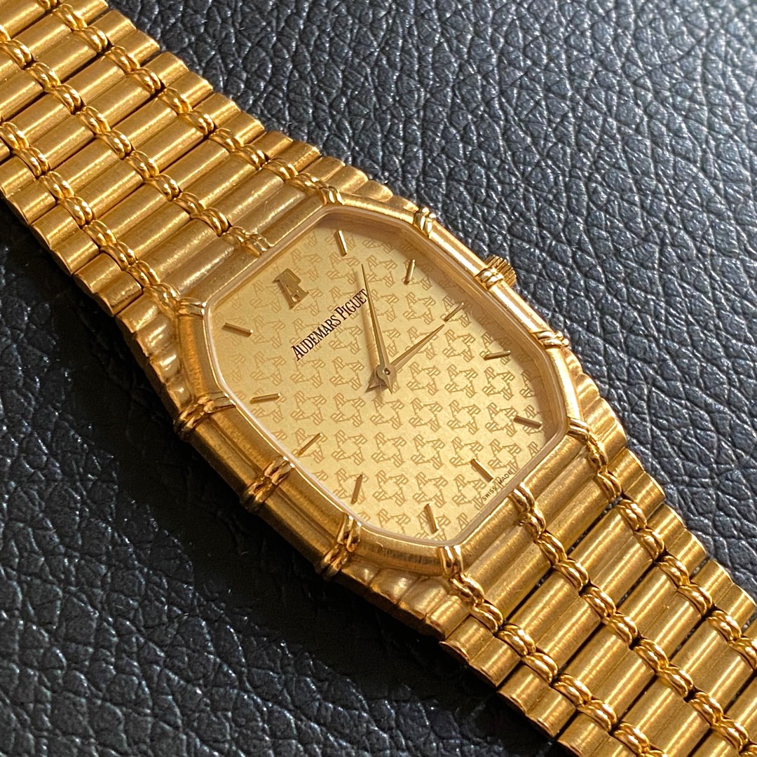 Rare Audemars Piguet Bamboo Vintage Watch 18K Mancual Luxury
