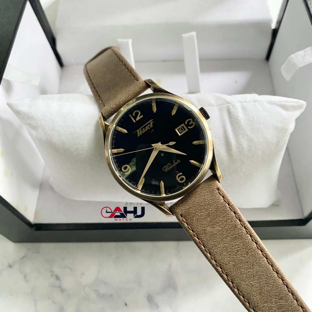 READY STOCK ORIGINAL TISSOT HERITAGE VISODATE ANTIQUE BRONZE