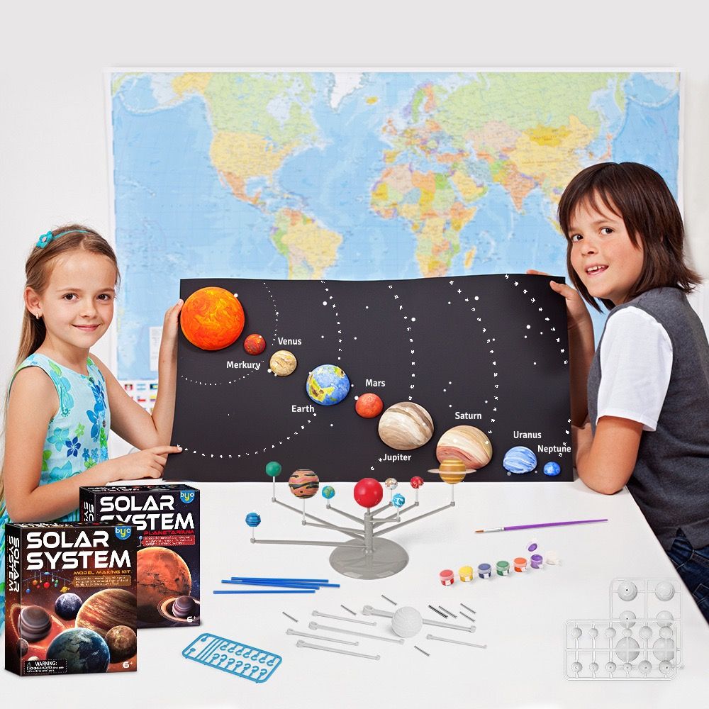 [Ready Stock]Solar System Nine Planets/Mould & Paint Dinosaur Model Kit ...