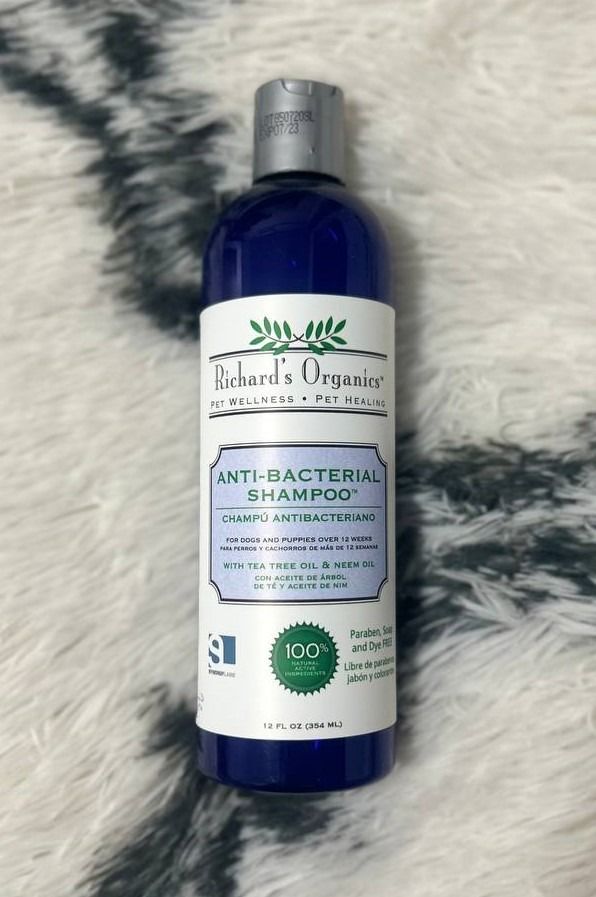 Richard s Organics Anti Bacterial Shampoo 12oz Pet Supplies Health Grooming on Carousell