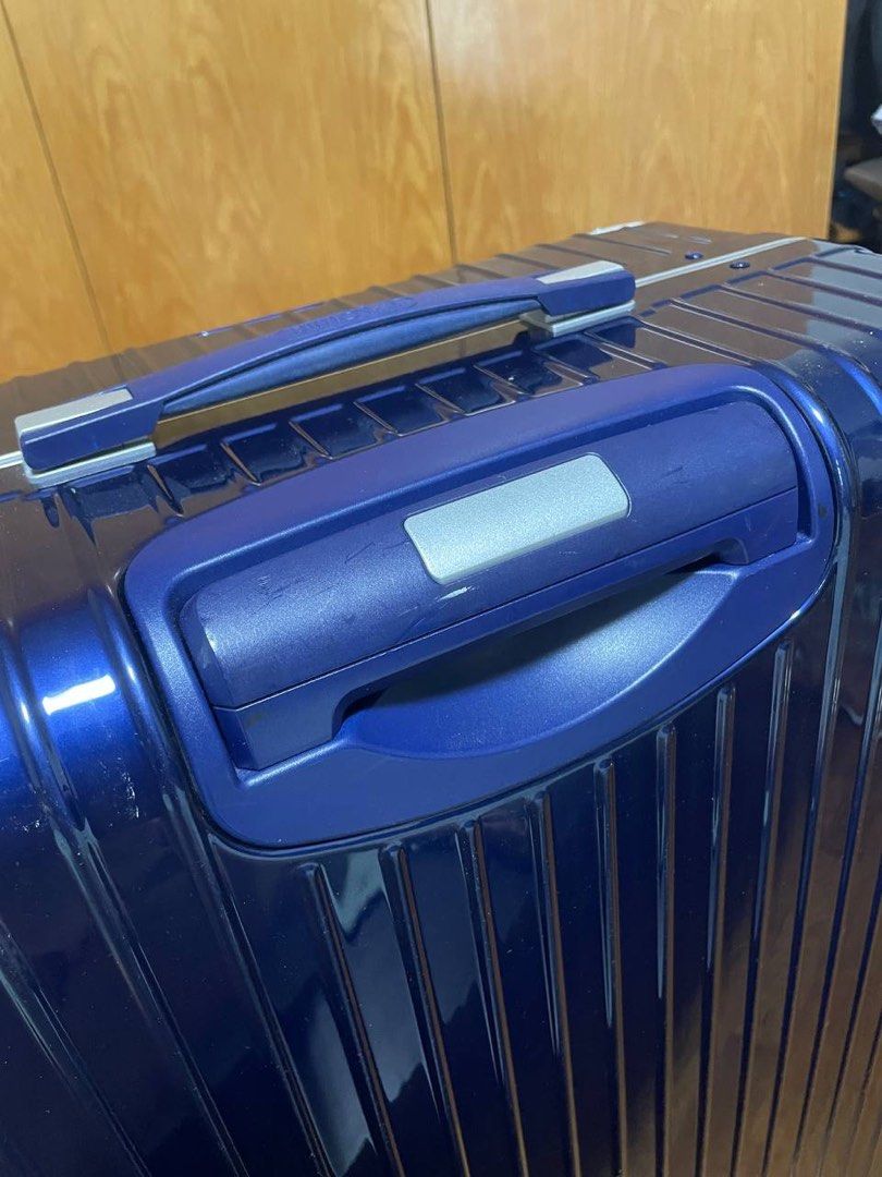 Rimowa Luggage Navy Blue with Luggage Cover, Hobbies & Toys, Travel