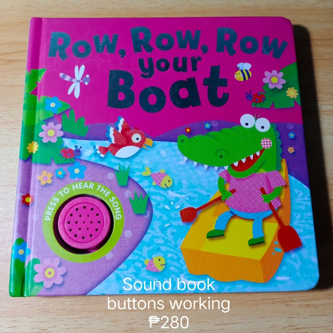 Children's　Toys,　Hobbies　Row,Row,Row　Books　on　Magazines,　your　Boat　Books　sound　book,　Carousell