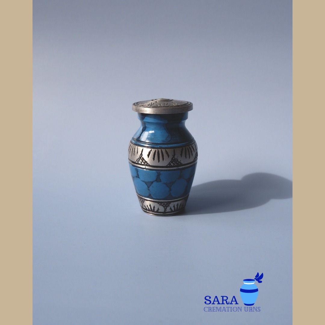 [saraurnsph] Peaceful Voyage Metal Keepsake Urn Style A Cremation Ashes ...