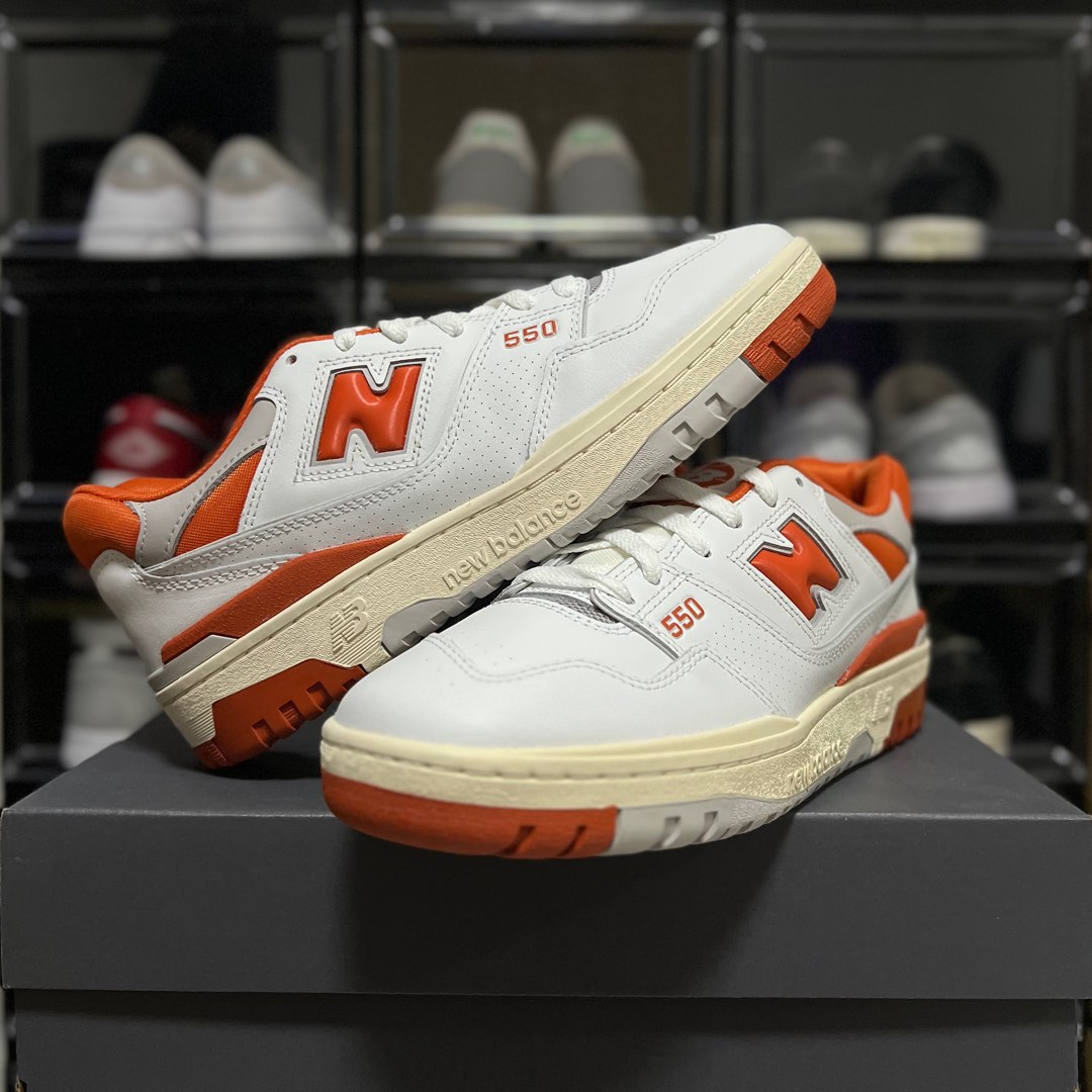 White and orange outlet new balance