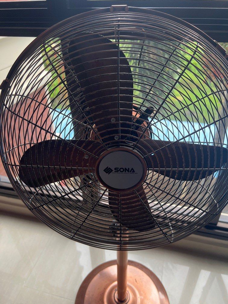 Sona Rose Gold Fan, TV & Home Appliances, Other Home Appliances on