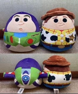 Squishmallow 8” Disney Woody & Buzz Lightyear Toy Story Pixar soft toy plush 8 inch plushy plushie for boys squishy kellytoy original squishies buzz light year 💥100% AUTHENTIC