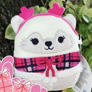 Squishmallow Snow Husky Fox Wolf ❄️ Christmas Special Edition 🎄 soft toy plush squishmallows for girls white arctic fox husky dog fur pink 5” inch plushie kellytoy squishy💥100% AUTHENTIC