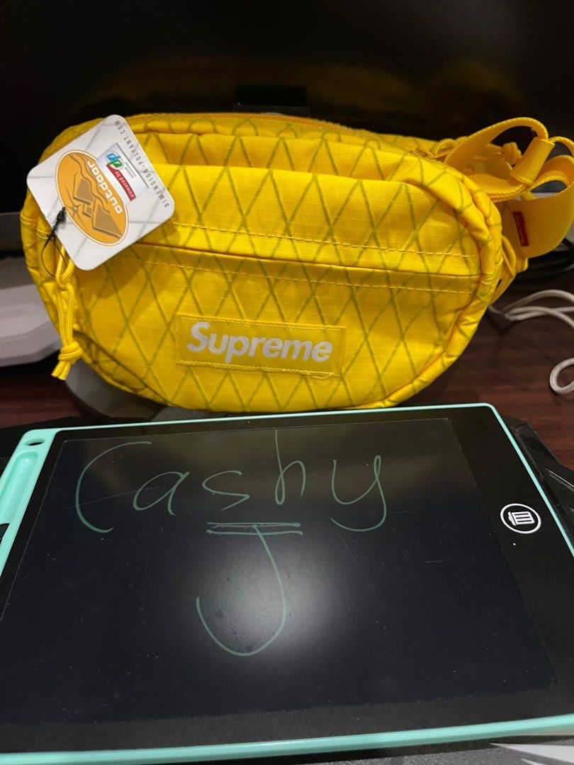 Supreme waist bag fw18 yellow cheap