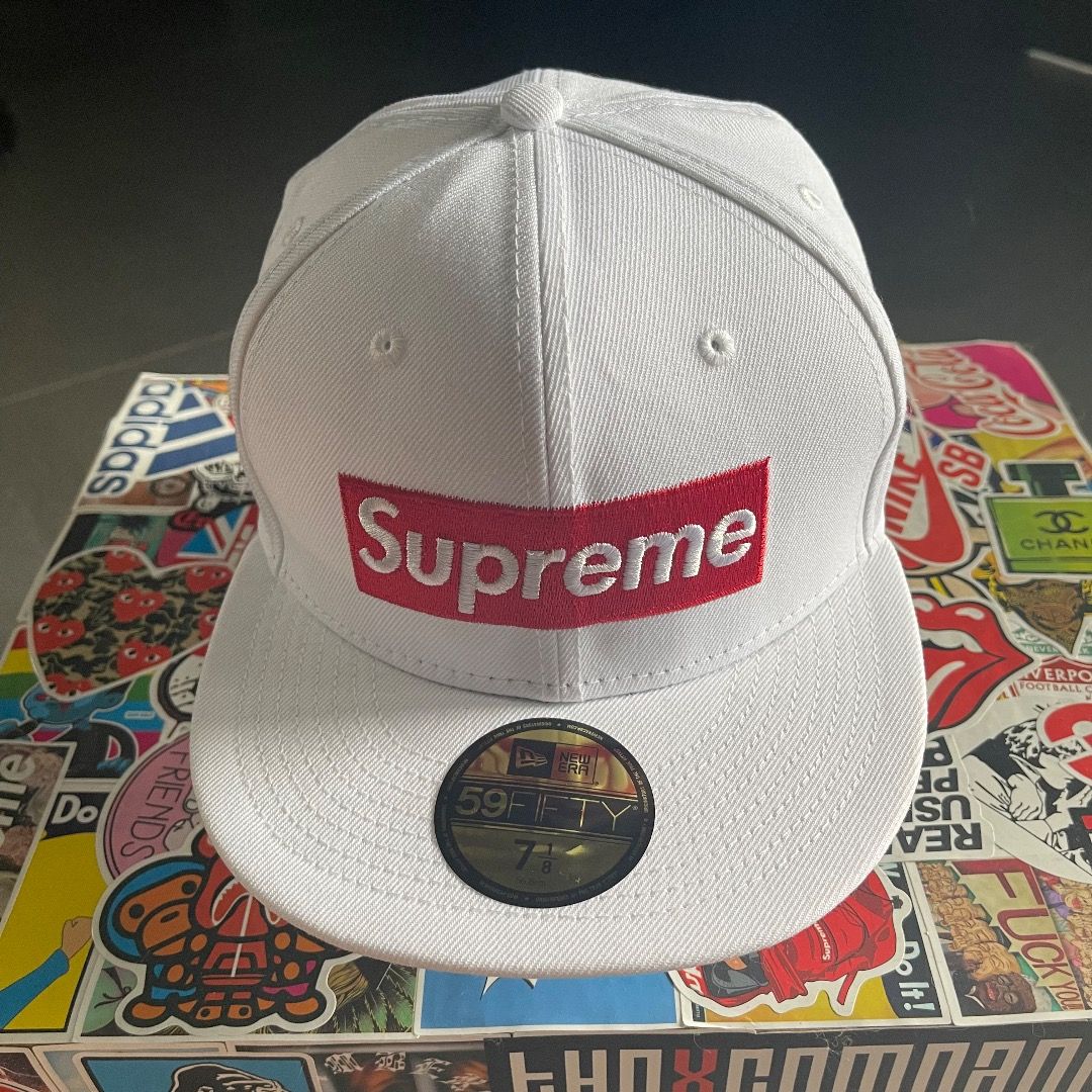 Supreme New Era Money Box Logo Hat Red size 8