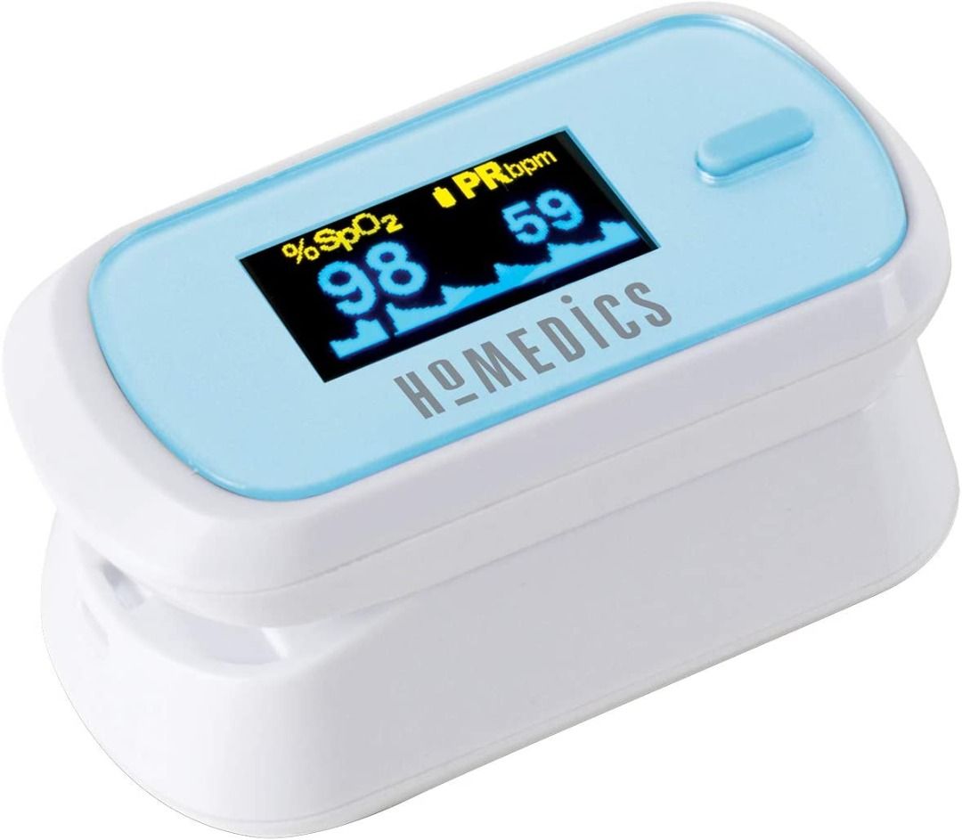 T350 HoMedics Fingertip Pulse Oximeter Measures Oxygen Saturation