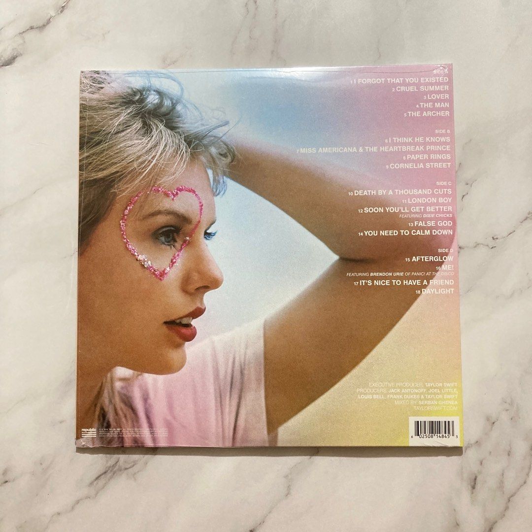 Taylor Swift - Lover (Colored Vinyl) 2 LP, Hobbies & Toys, Music & Media, Vinyls on Carousell