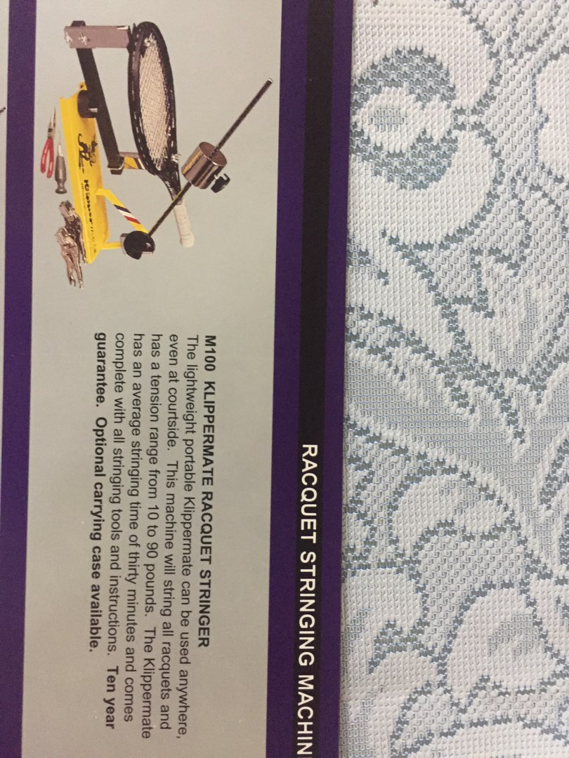 Tennis stringing machine, Sports Equipment, Other Sports Equipment and