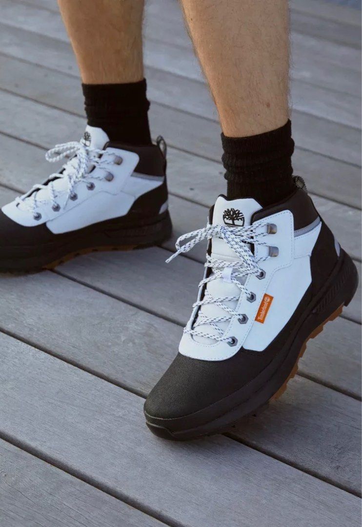 timberland field trekker mid white