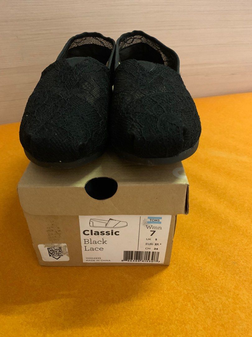 Black store lace toms