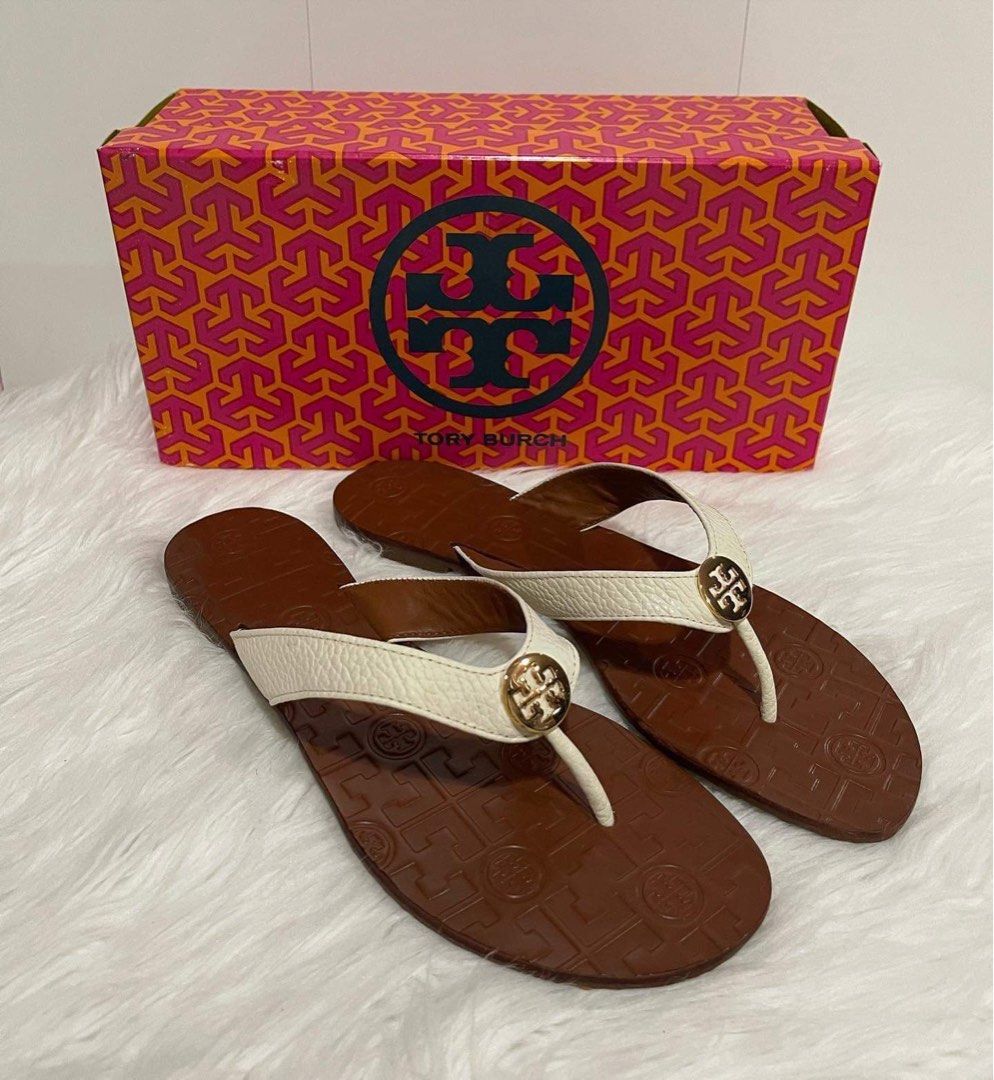 Tory Burch Thora Sandals size 9, Women's Fashion, Footwear, Flats & Sandals  on Carousell