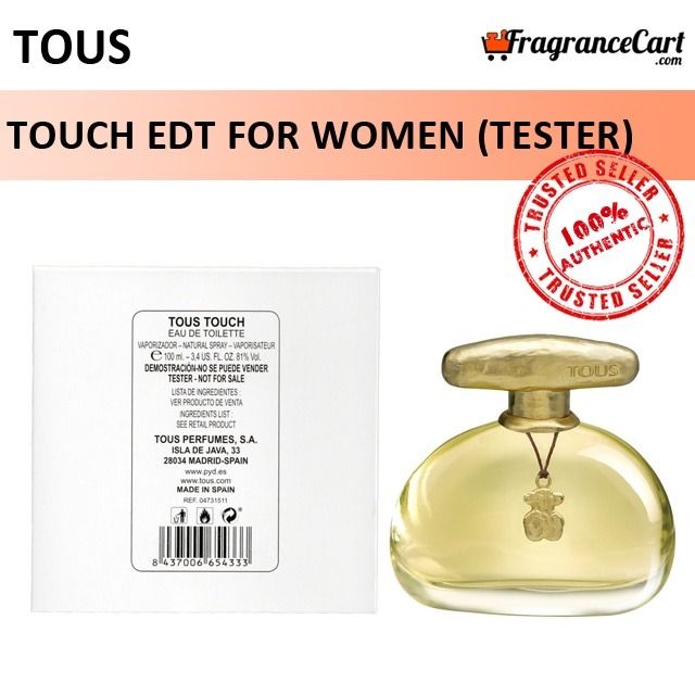 Tous Touch EDT for Women (100ml Tester) Eau de Toilette Gold