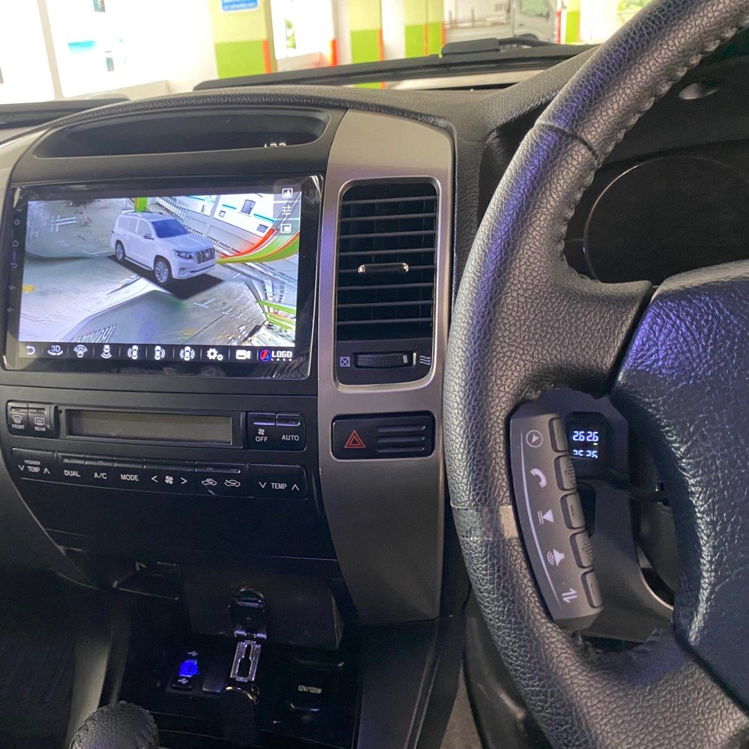Toyota Prado Android I 9” I 360 camera I Android Roof monitor, Audio ...