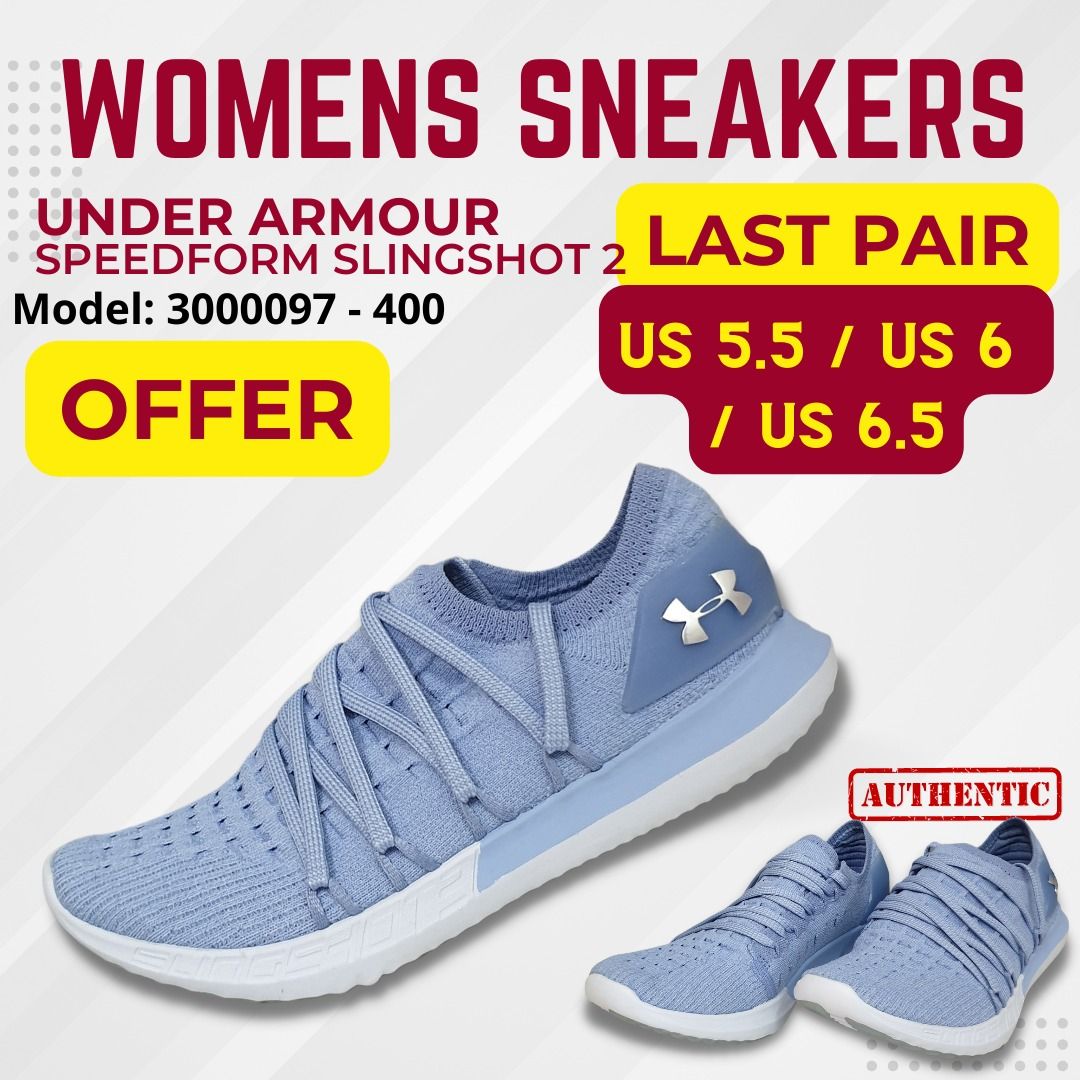 UNDER ARMOUR SPEEDFORM SLINGSHOT 2 WOMENS SPORTS SHOES SNEAKERS RUNNING JOGGING LEISURE FASHION BRAND NEW 3000097 - 400, Women's Fashion, Sneakers on Carousell