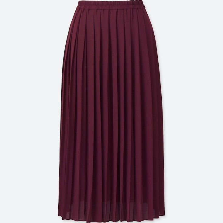Uniqlo maroon skirt on sale