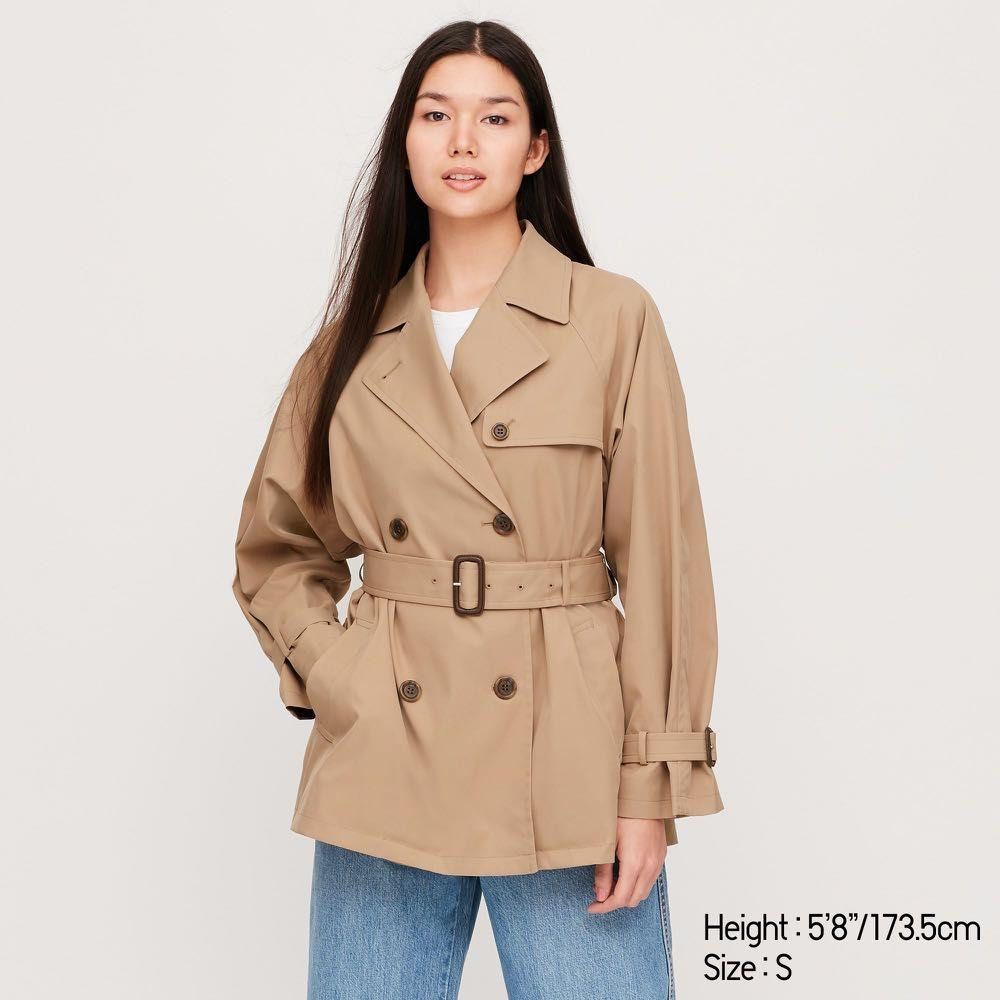 UNIQLO trench coat, Women's Fashion, Coats, Jackets and Outerwear on Carousell