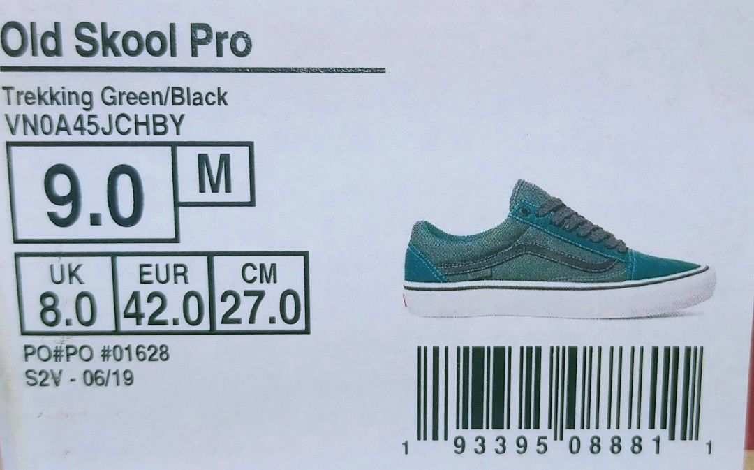 Vans Old Skool Pro trekking green black Men s Fashion Footwear