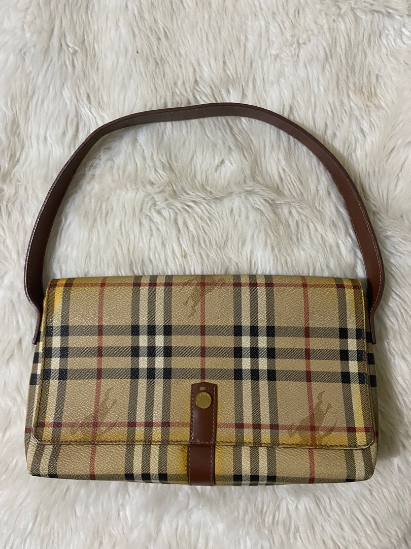 Vintage Burberry Shoulder Bag, Luxury, Bags & Wallets on Carousell