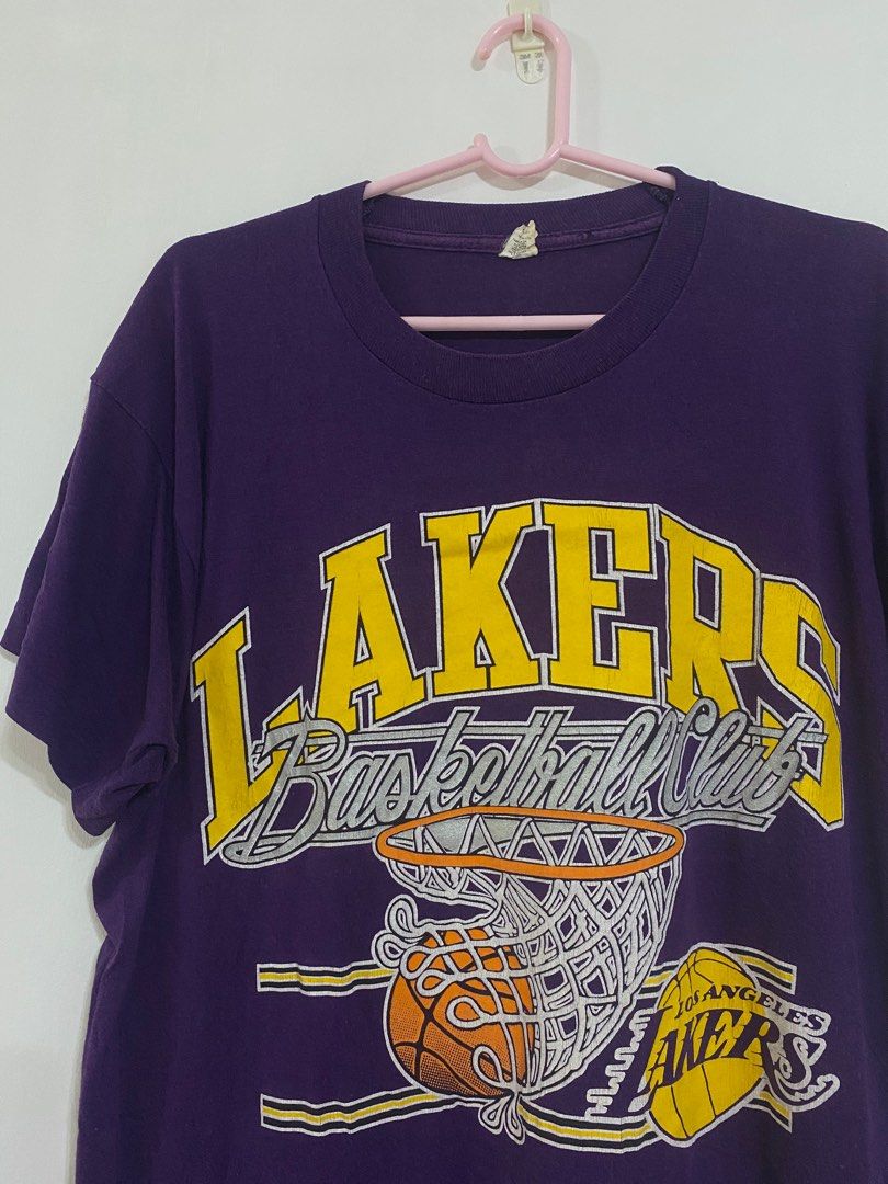 Vintage T-shirt L.A. LAKERS Shirt Pullover NBA Basketball -  Singapore