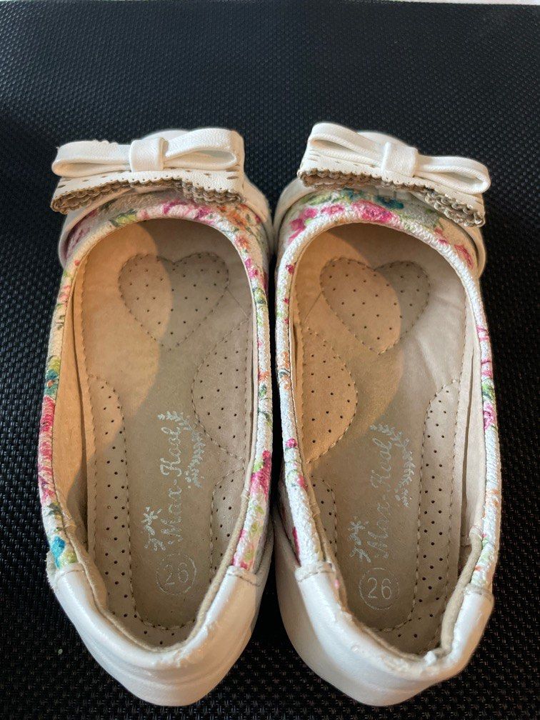 White floral shoes best sale