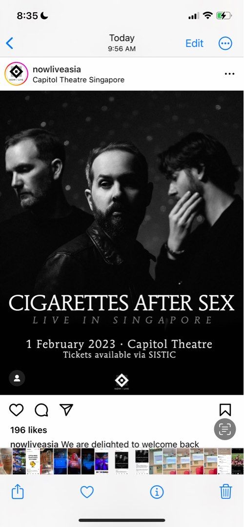 Lf Cigarettes After Sex Tickets Bulletin Board Looking For On Carousell