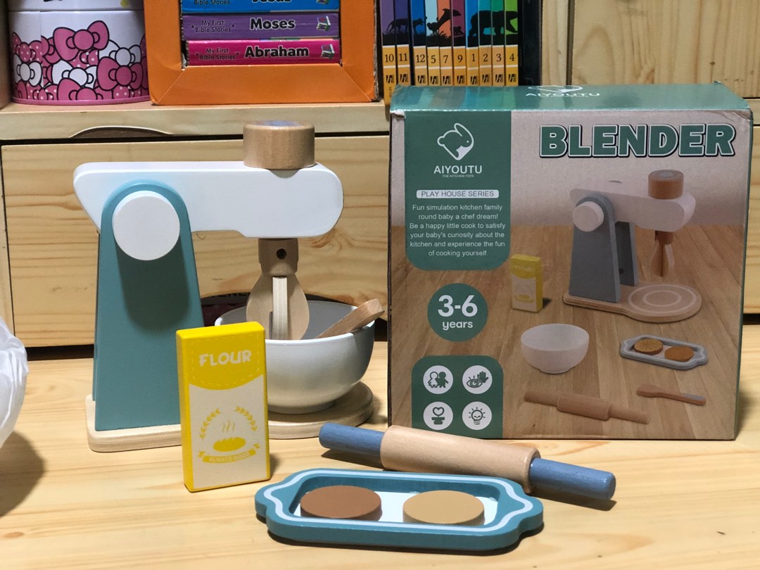 Wood Toy Blender, Hobbies & Toys, Toys & Games on Carousell