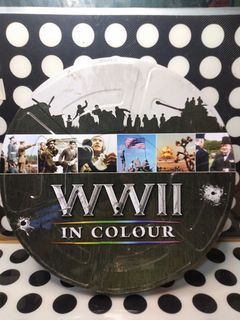 WORLD WAR II IN COLOUR SET OF 5 DVD'S IN TIN CANISTER FROM UK