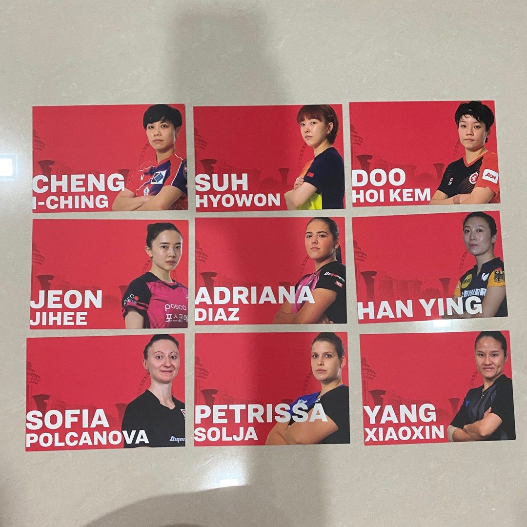 WTT Singapore Smash 2022 Postcards, Hobbies & Toys, Memorabilia