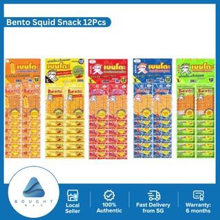 50pcs X 20g Bento Squid Seafood Thai Snack Delicious Sweet & Spicy Flavor  Halal for sale online
