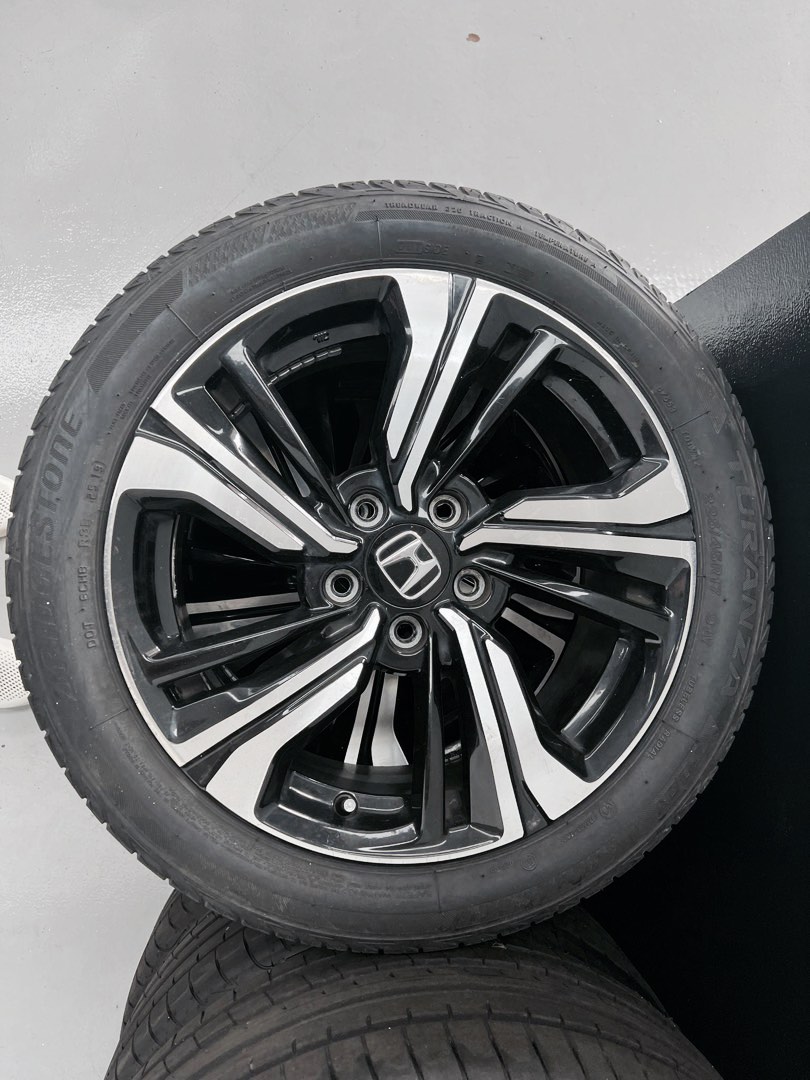 225/45/17 Bridgestone Tyres + Original Civic Turbo FC1 ENKEI Rims, Car