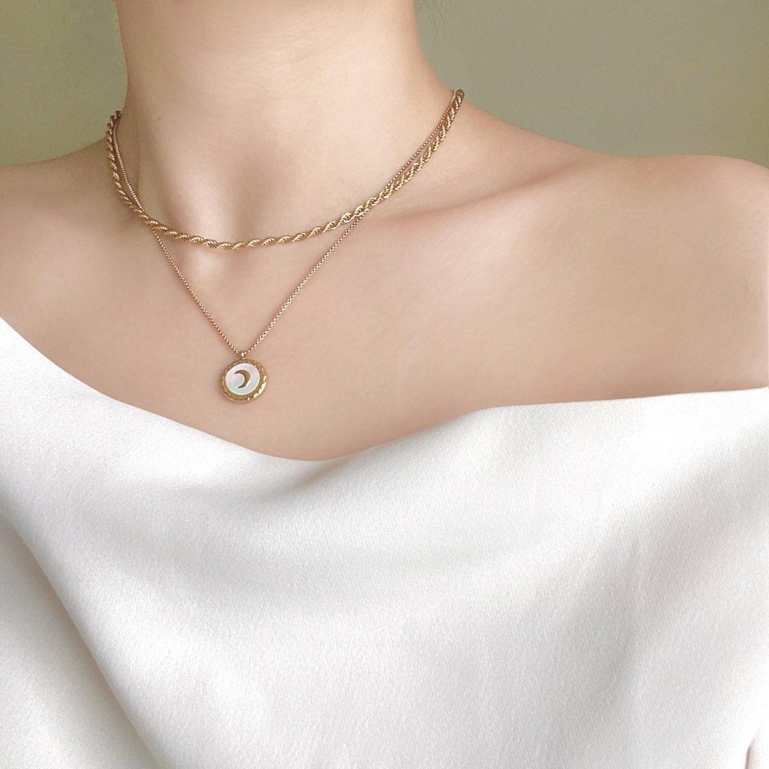 Dainty gold hotsell filled necklace
